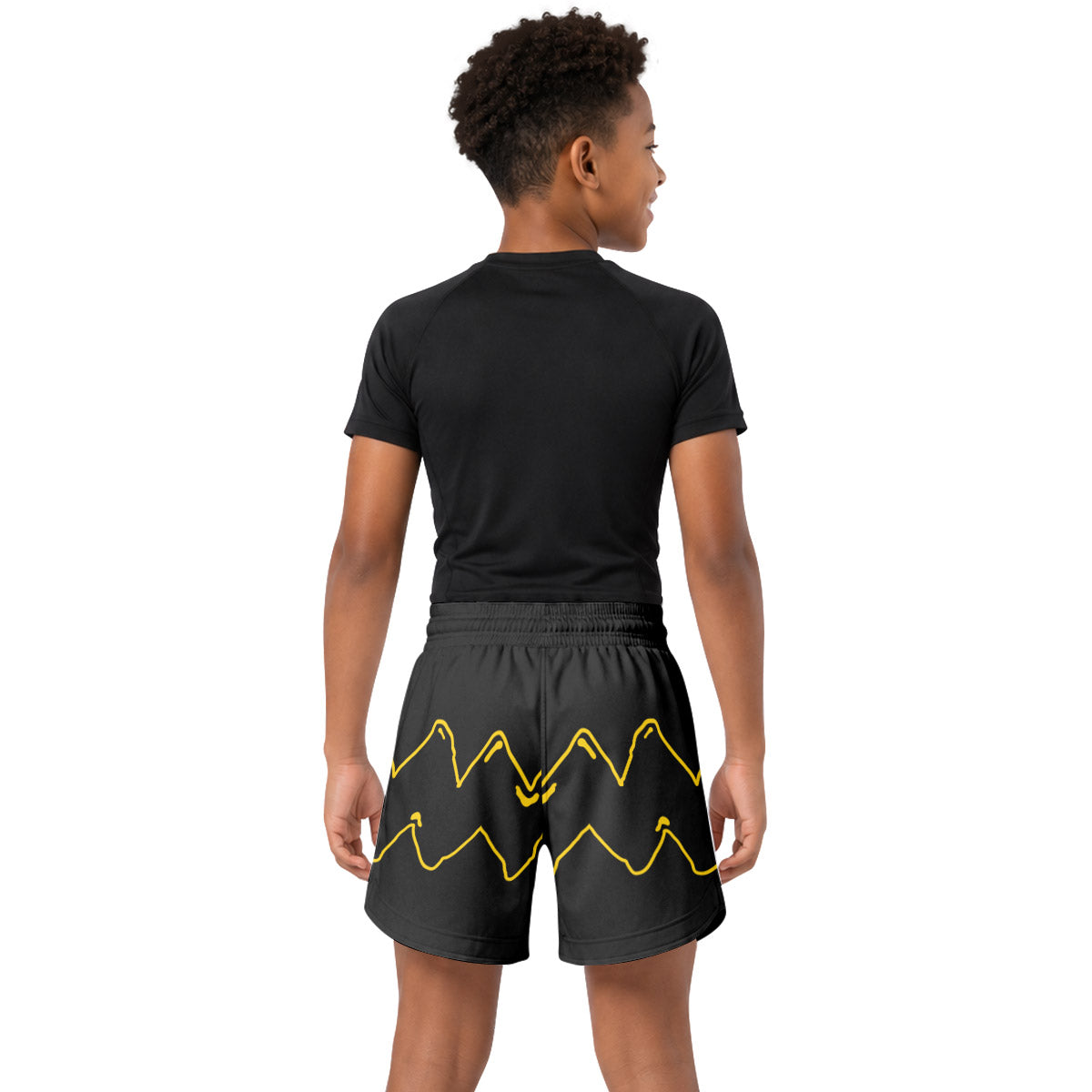 Charlie Brown Cosplay Kids Grappling Shorts