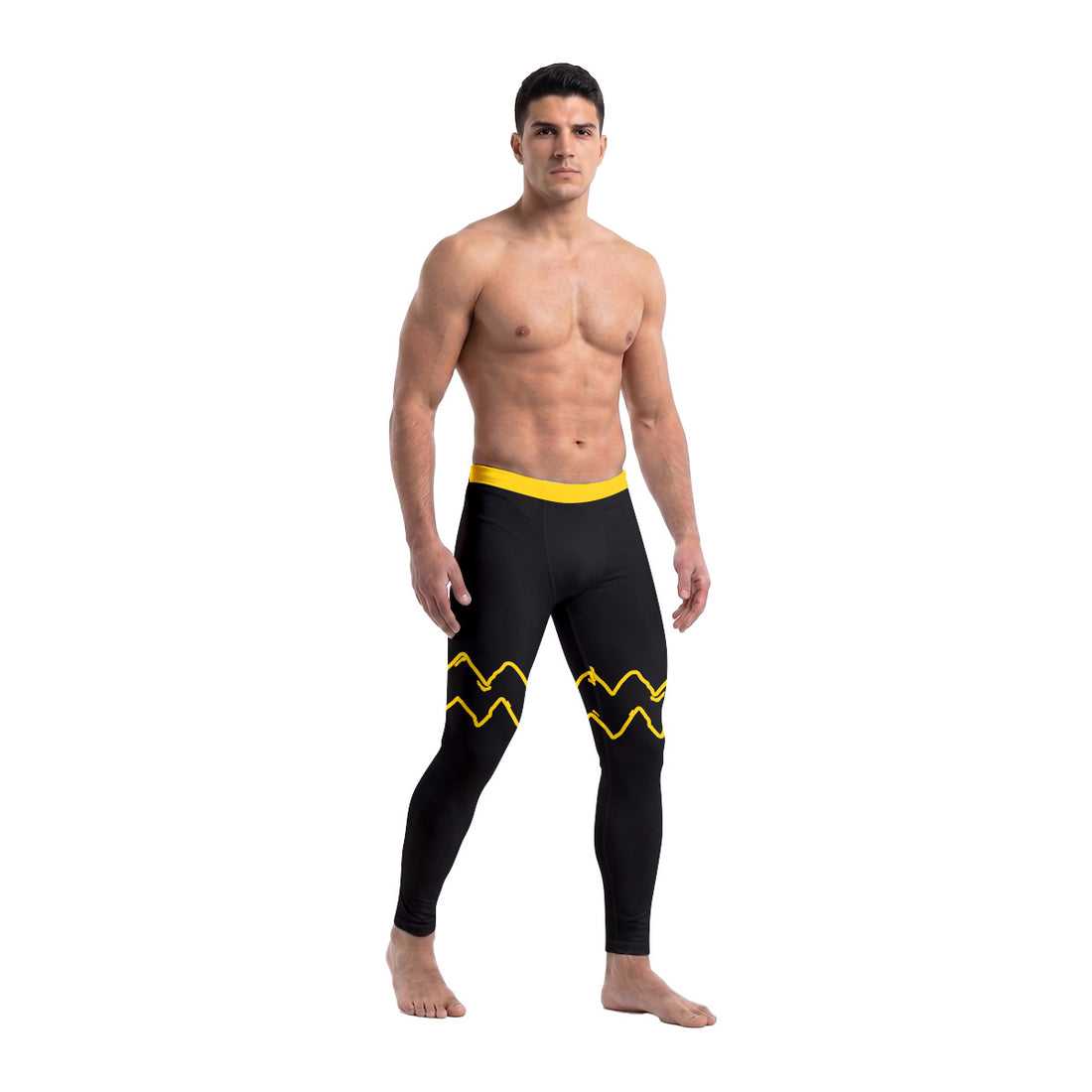 Charlie Brown Cosplay Men's Compression Leggings