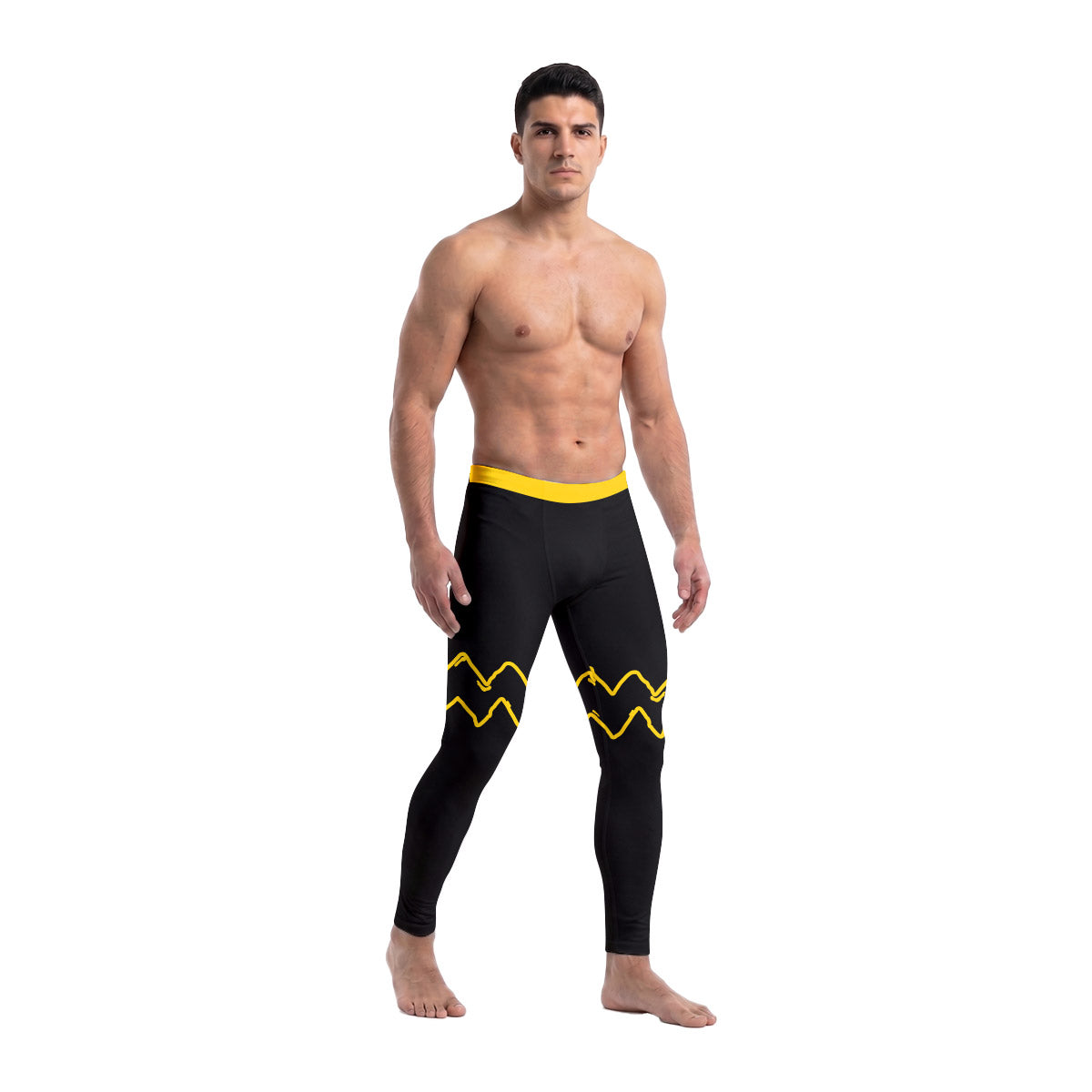 Charlie Brown Cosplay Men's Compression Leggings