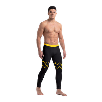 Charlie Brown Cosplay Men's Compression Leggings
