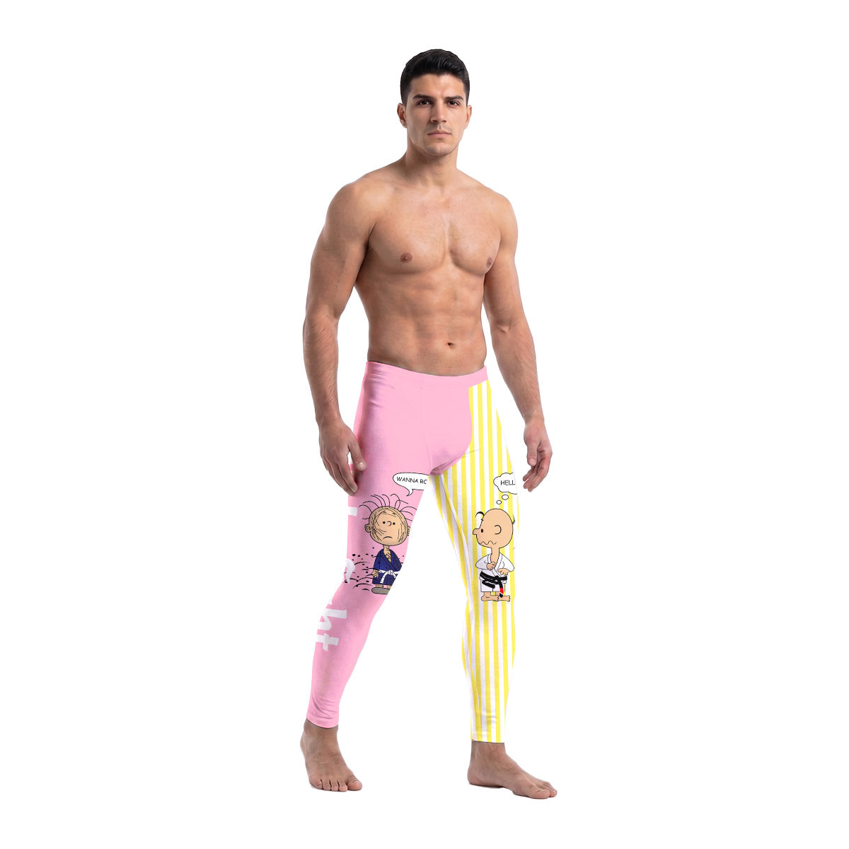 Charlie Brown Wanna Roll Men's Compression Leggings