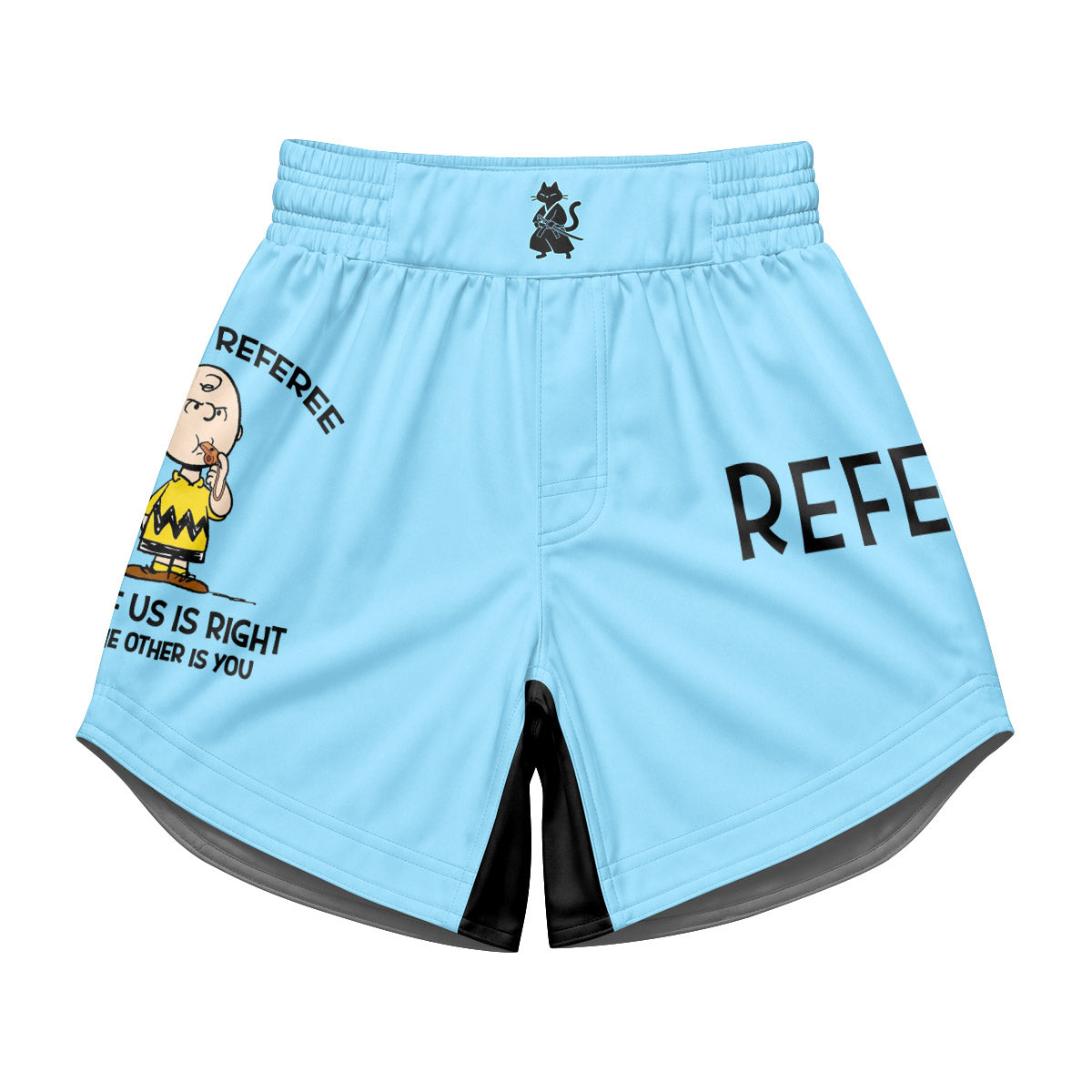 Charlie Referee Blue Kids Grappling Shorts