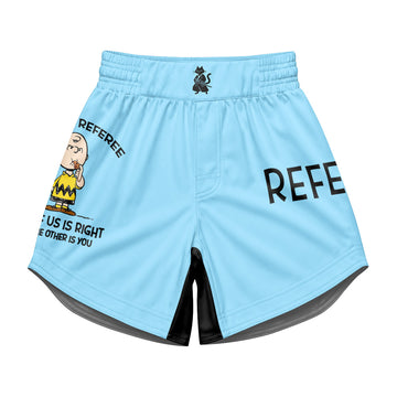 Charlie Referee Blue Kids Grappling Shorts