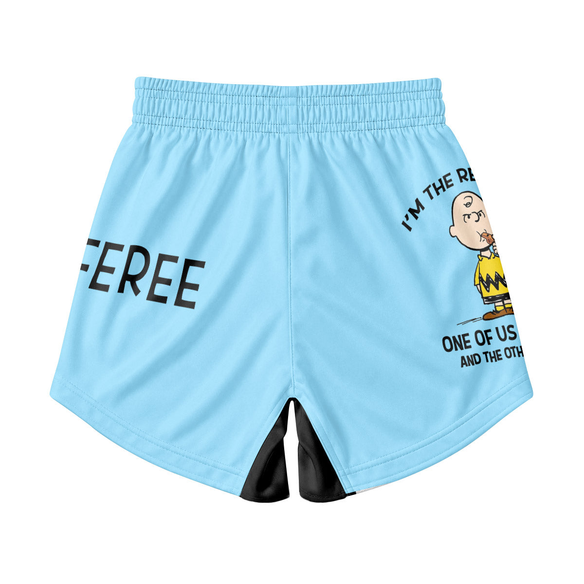 Charlie Referee Blue Kids Grappling Shorts