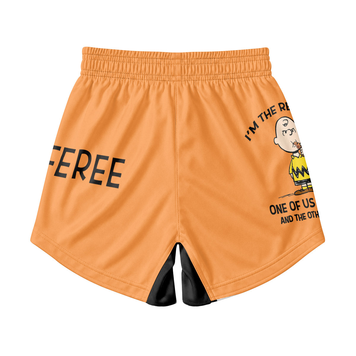Charlie Referee Orange Kids Grappling Shorts