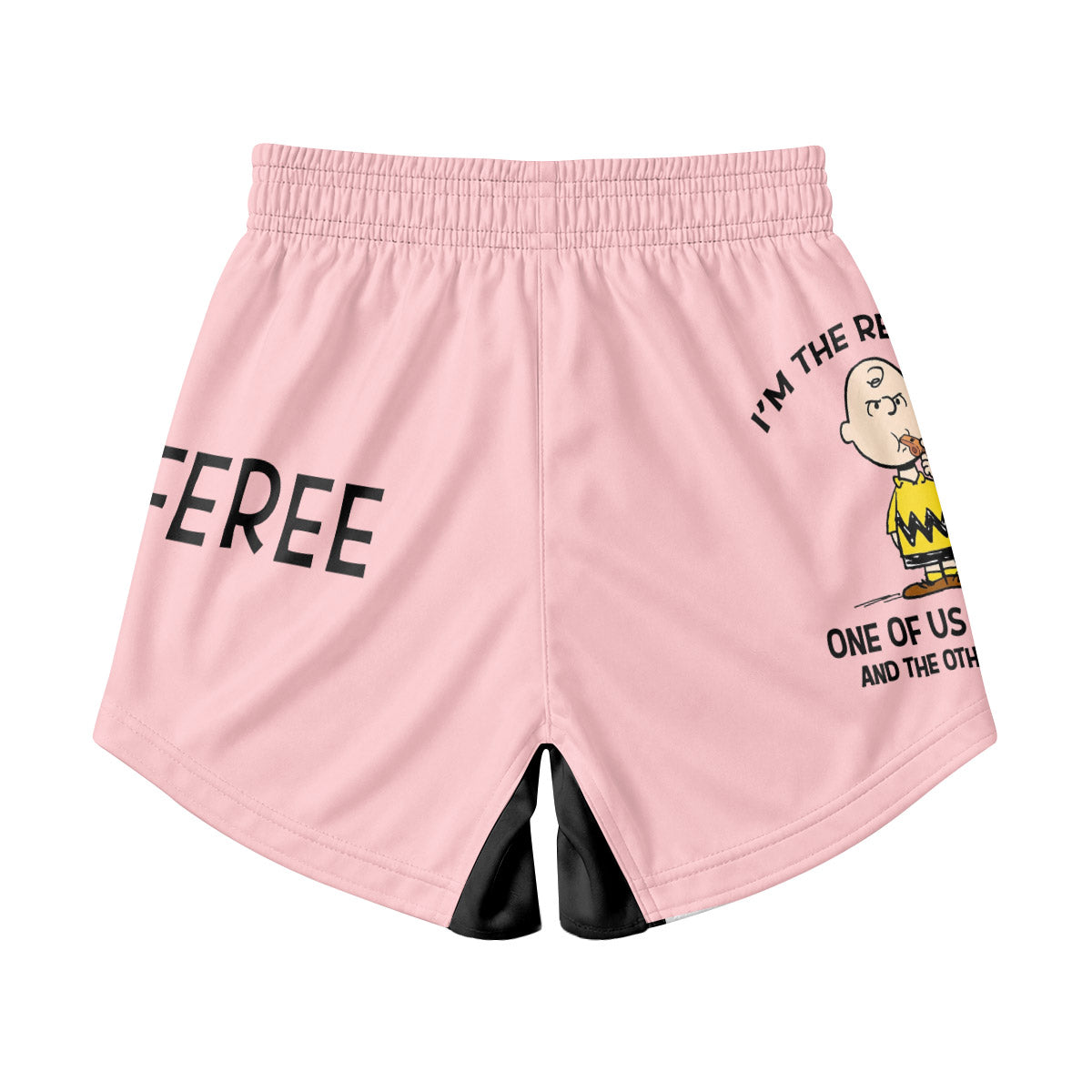 Charlie Referee Pink Kids Grappling Shorts
