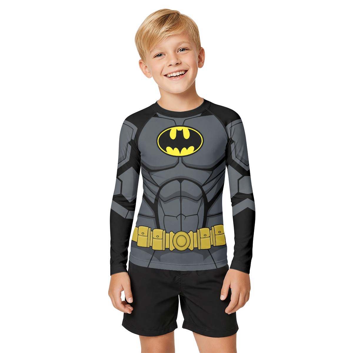 Dark Knight Classic Armor Kid Rash Guard