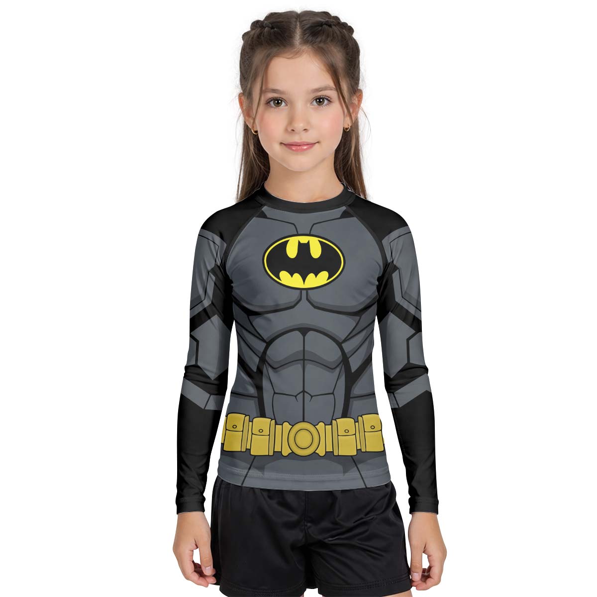 Dark Knight Classic Armor Kid Rash Guard
