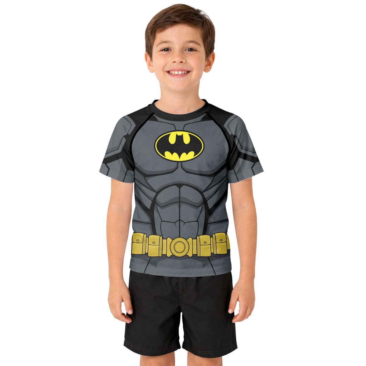 Dark Knight Classic Armor Kid Rash Guard