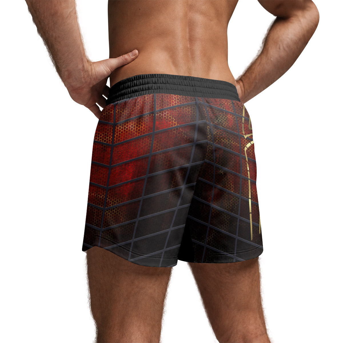 Golden Spider Man Grappling Shorts