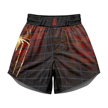 Golden Spider Man Kids Grappling Shorts