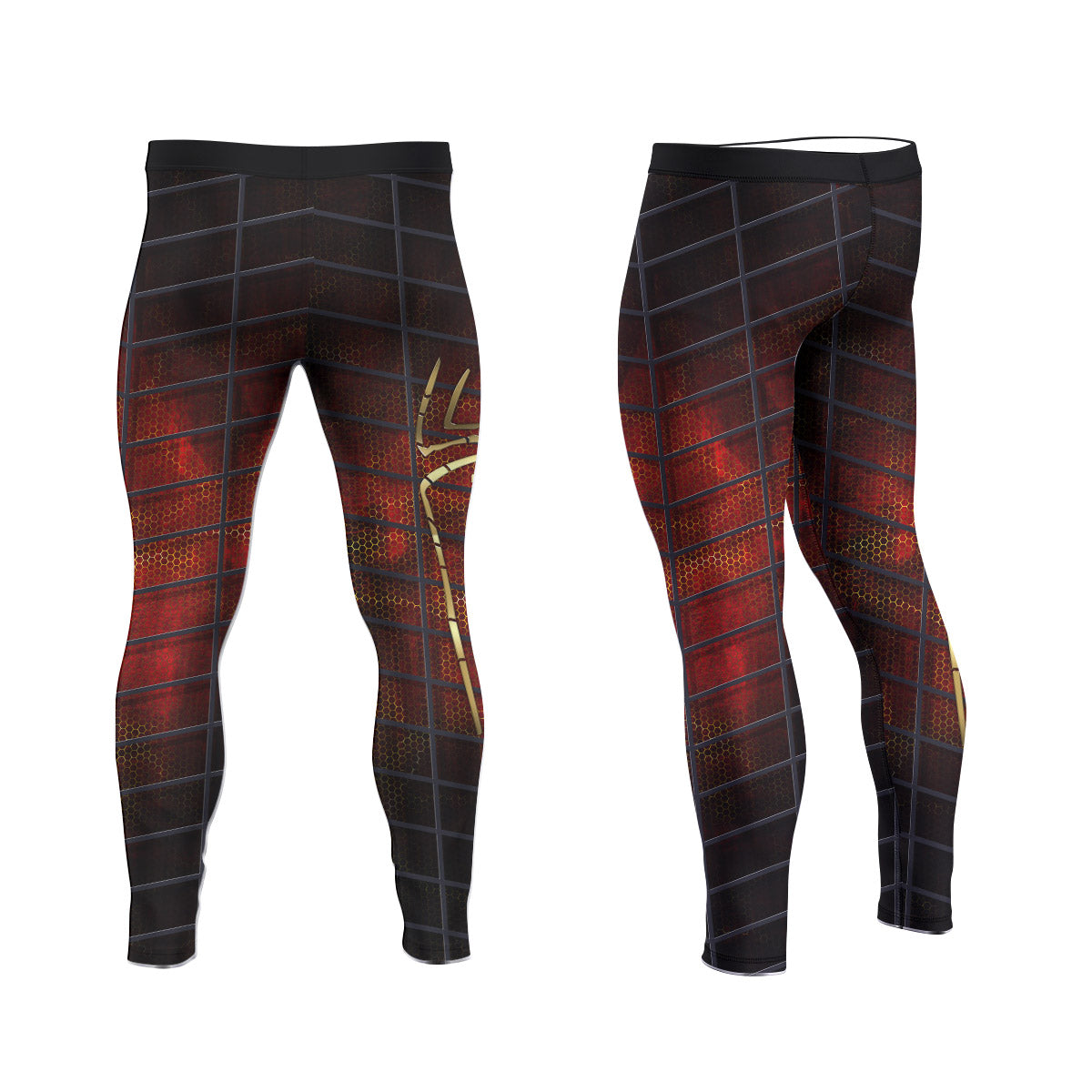 Golden Spider Man Men's Compression Leggings