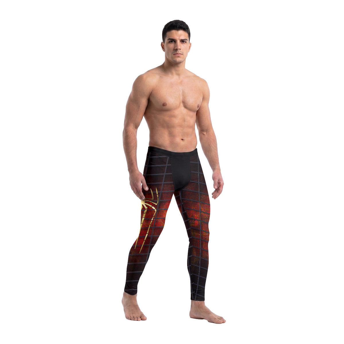 Golden Spider Man Men's Compression Leggings