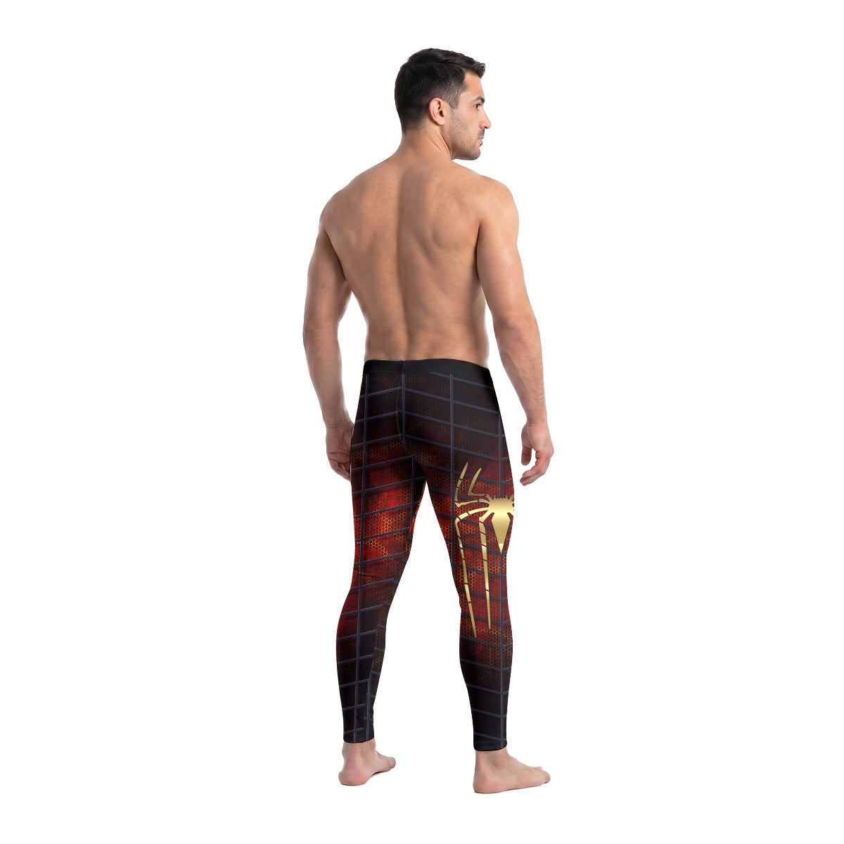 Golden Spider Man Men's Compression Leggings