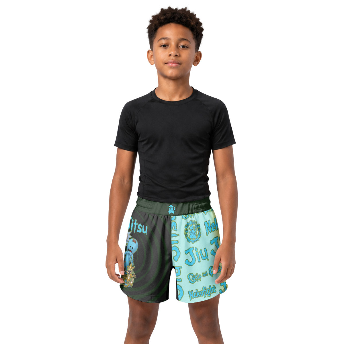 Grip And Chokey Kids Grappling Shorts