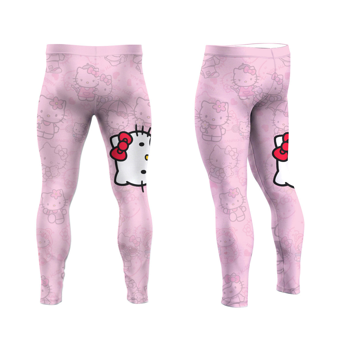 Hello Kitty Brazilian Jiu Jitsu Men's Compression Leggings
