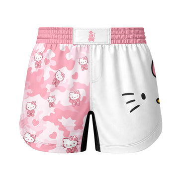 Hello Kitty Pink Camo Grappling Shorts