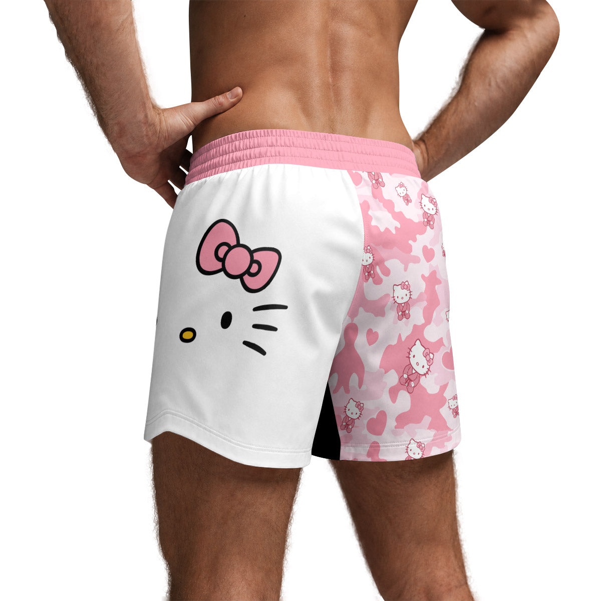 Hello Kitty Pink Camo Grappling Shorts