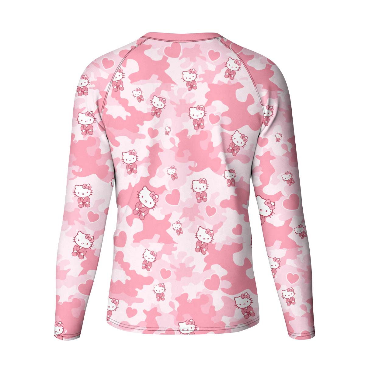 Hello Kitty Pink Camo Kid Rash Guard
