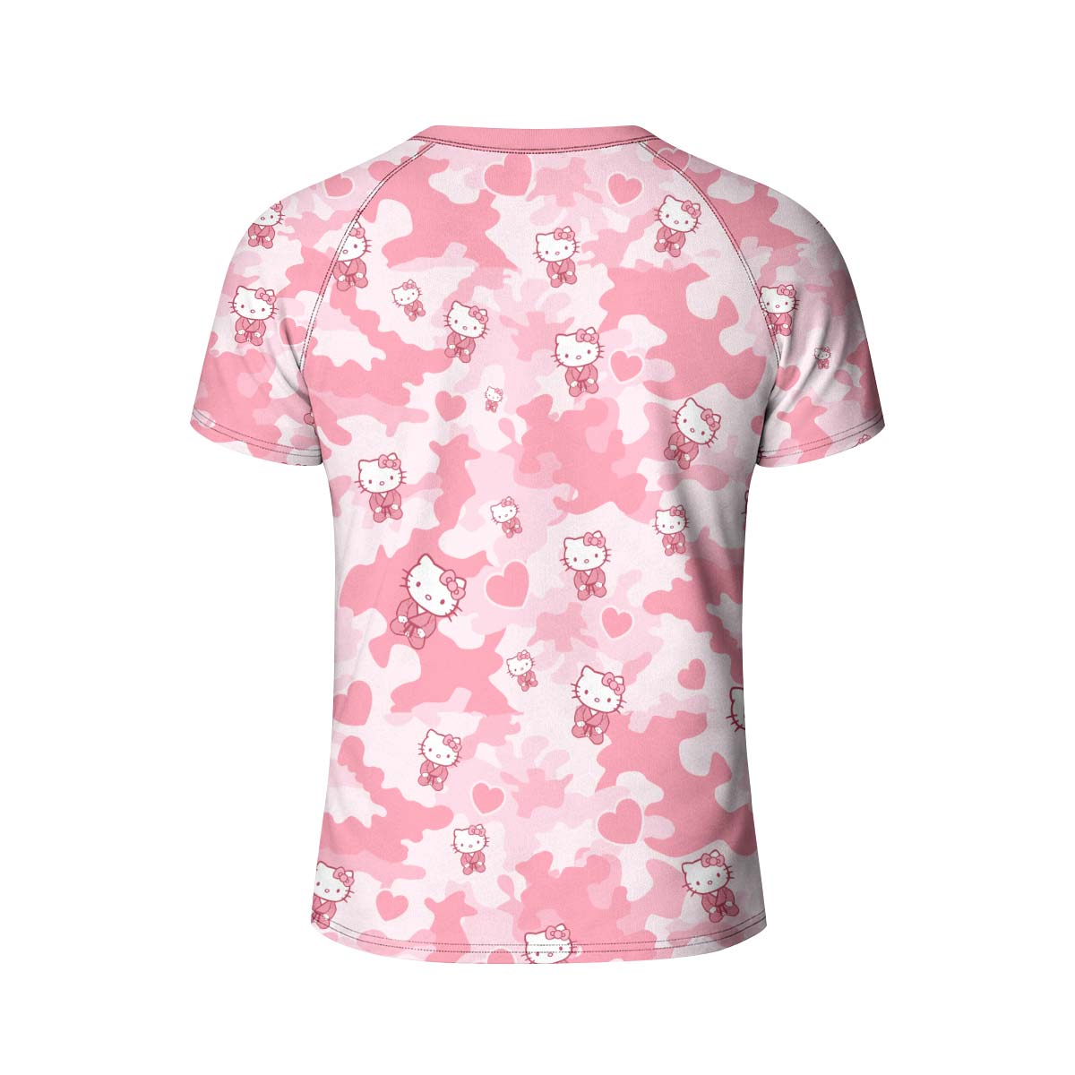 Hello Kitty Pink Camo Kid Rash Guard
