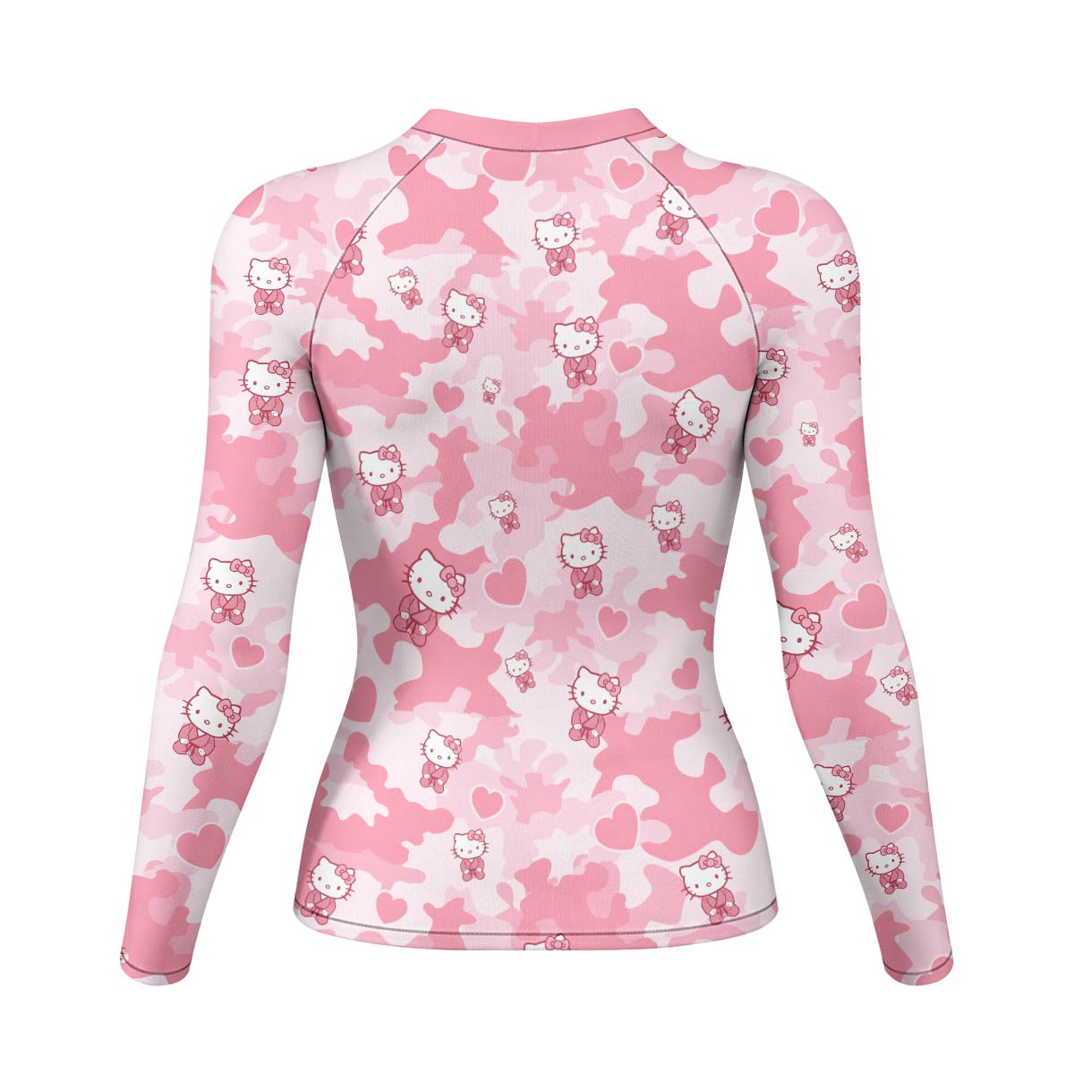 Hello Kitty Pink Camo Rash Guard