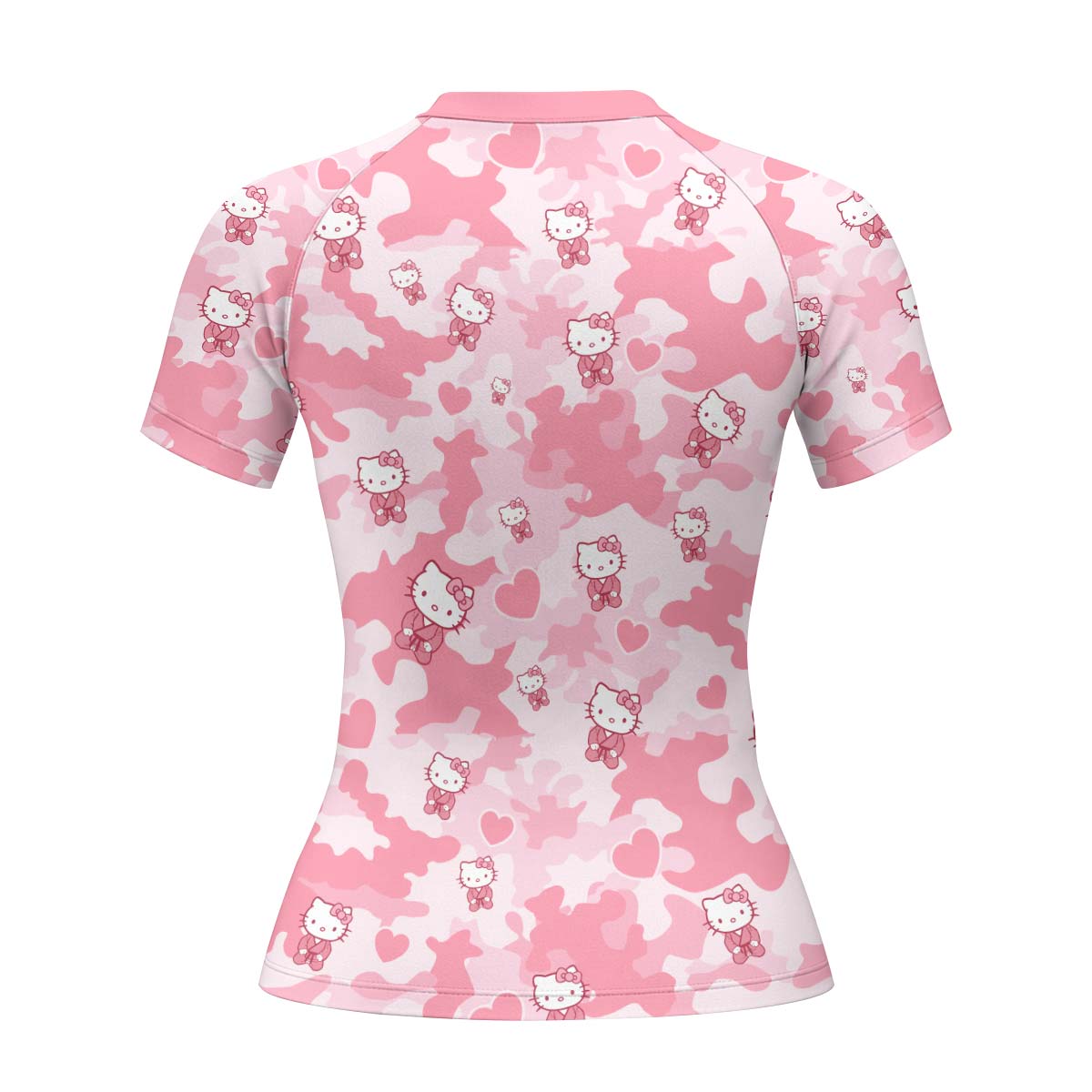 Hello Kitty Pink Camo Rash Guard