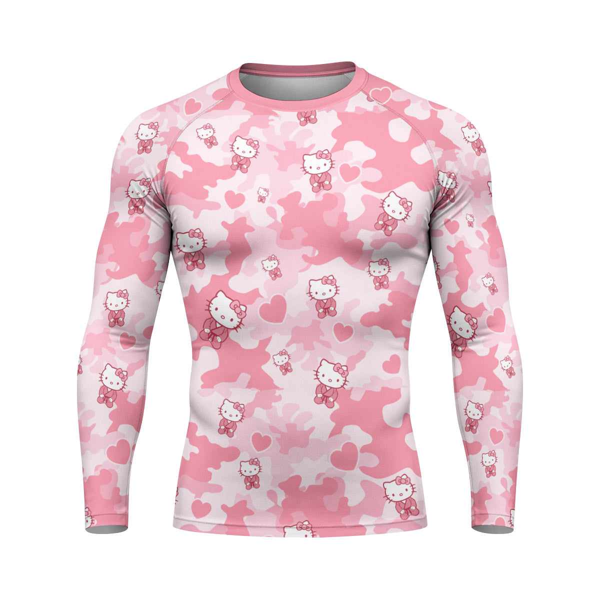 Hello Kitty Pink Camo Rash Guard