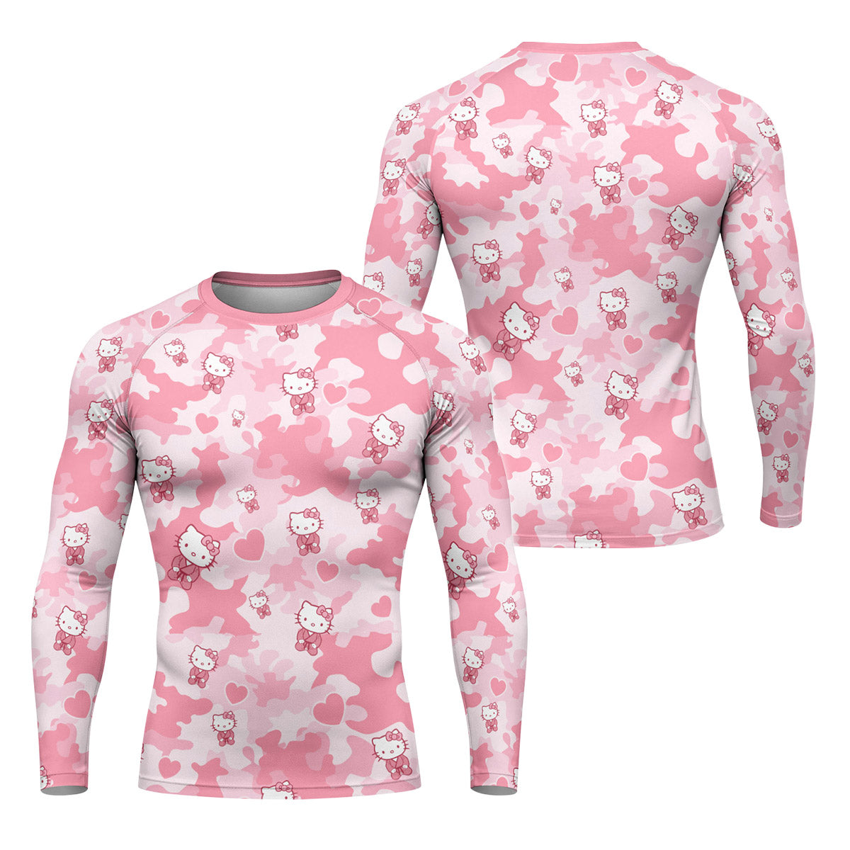 Hello Kitty Pink Camo Rash Guard