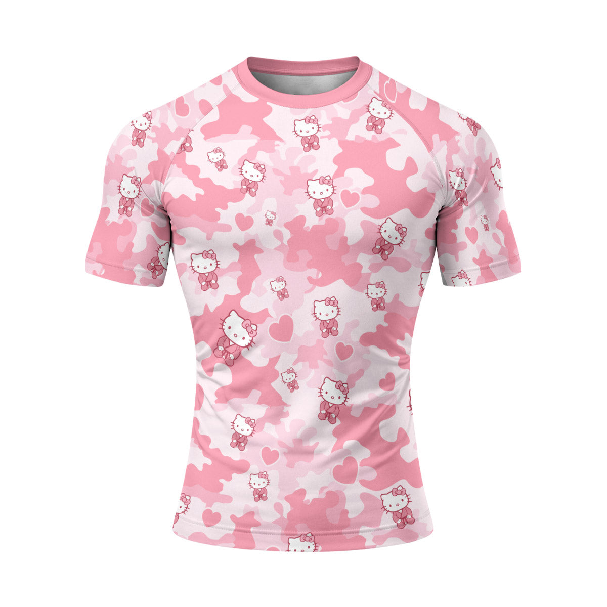 Hello Kitty Pink Camo Rash Guard