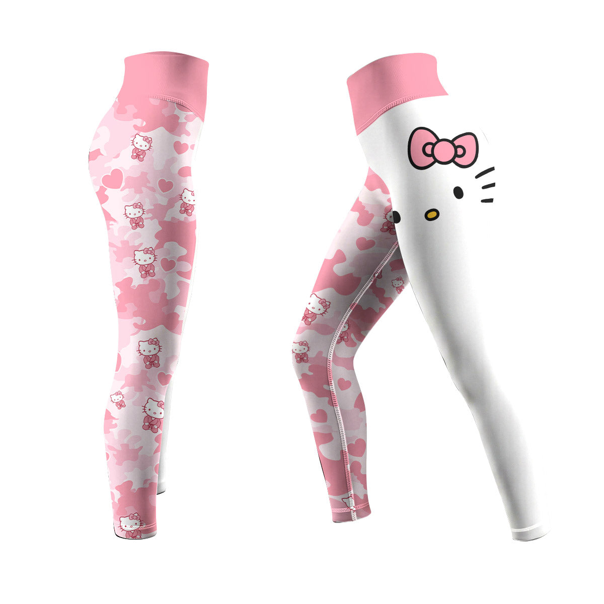 Hello Kitty Pink Camo Women's Leggings