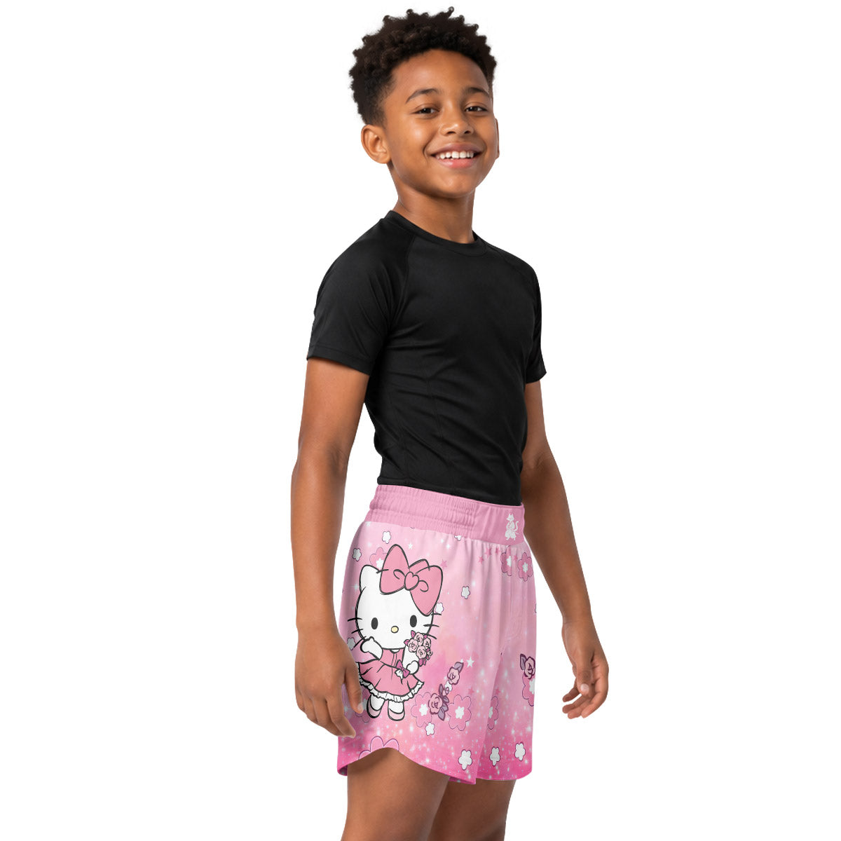 Hello Kitty Pink Fantasy Kids Grappling Shorts