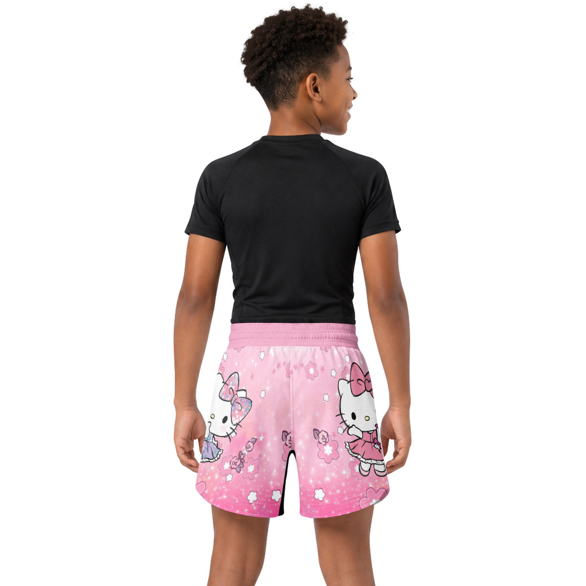 Hello Kitty Pink Fantasy Kids Grappling Shorts
