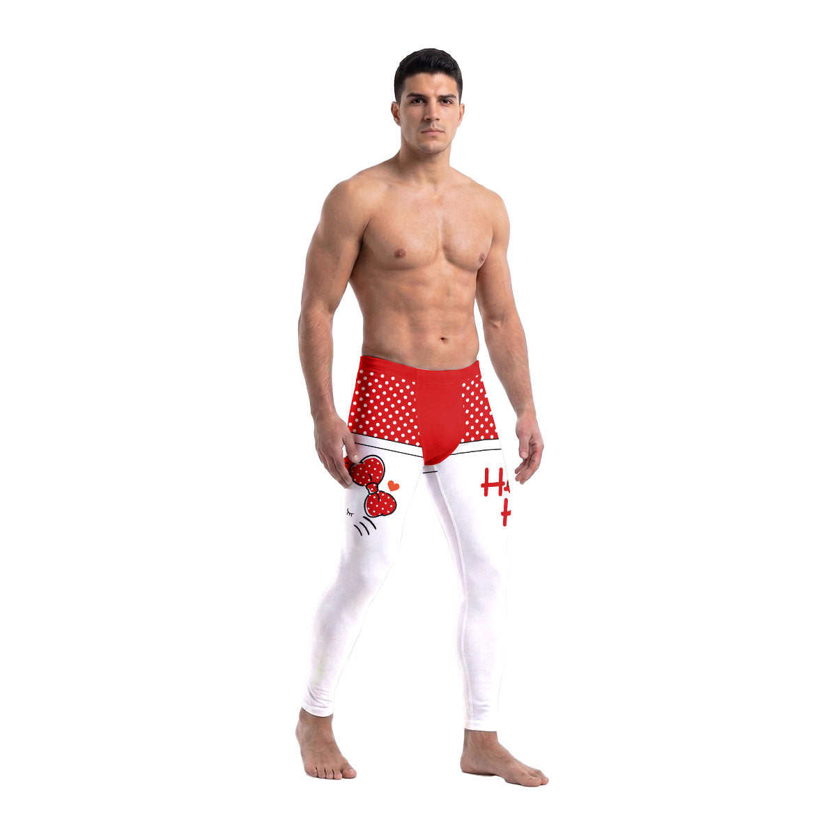 Hello Kitty Polka Dot Men's Compression Leggings