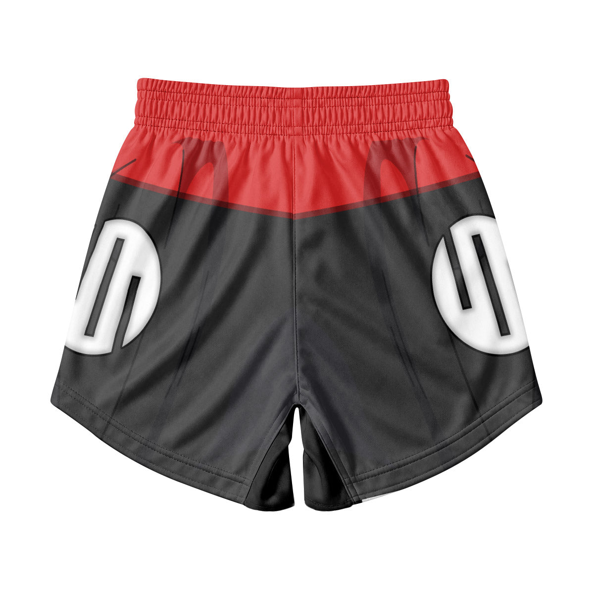Invincible Black Red Cosplay Kids Grappling Shorts