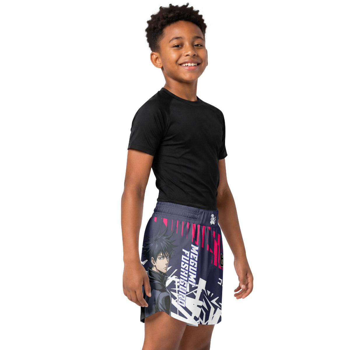 Jujutsu Kaisen Fushiguro Megumi Kids Grappling Shorts