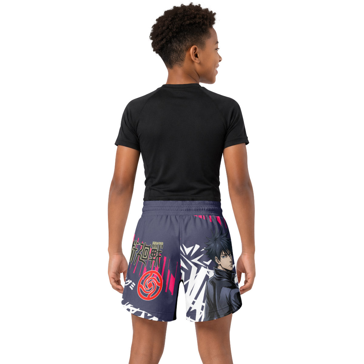 Jujutsu Kaisen Fushiguro Megumi Kids Grappling Shorts