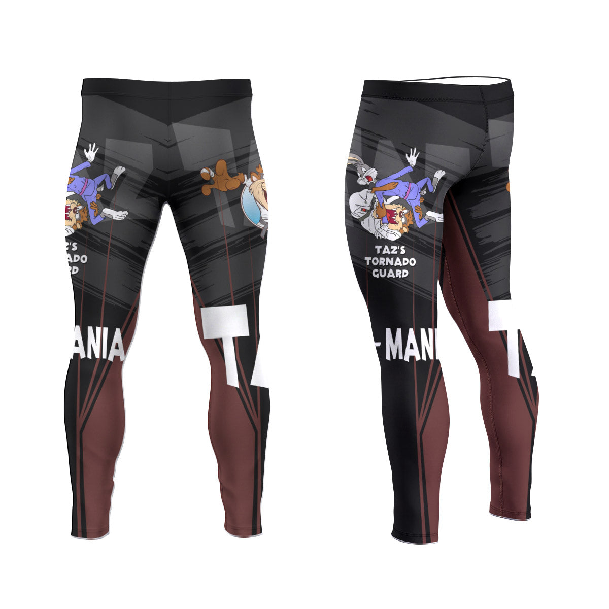  Looney Tunes Taz Mania Men's Compression Leggings