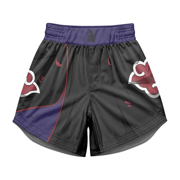 Naruto Akatsuki Uchiha Itachi Kids Grappling Shorts