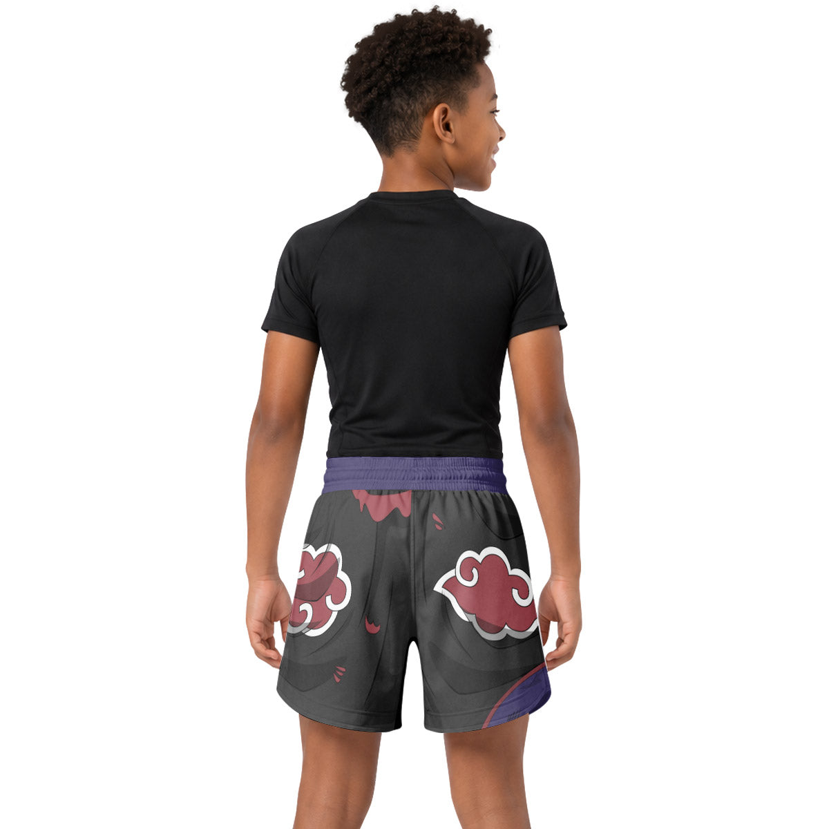 Naruto Akatsuki Uchiha Itachi Kids Grappling Shorts