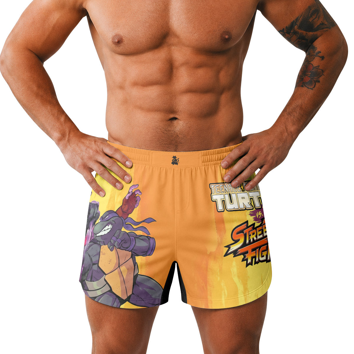 Ninja Turtle Versus Street Fighter Grappling Shorts