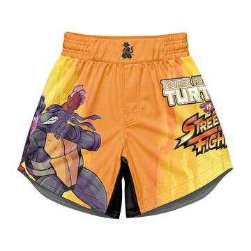 Ninja Turtle Versus Street Fighter Kids Grappling Shorts