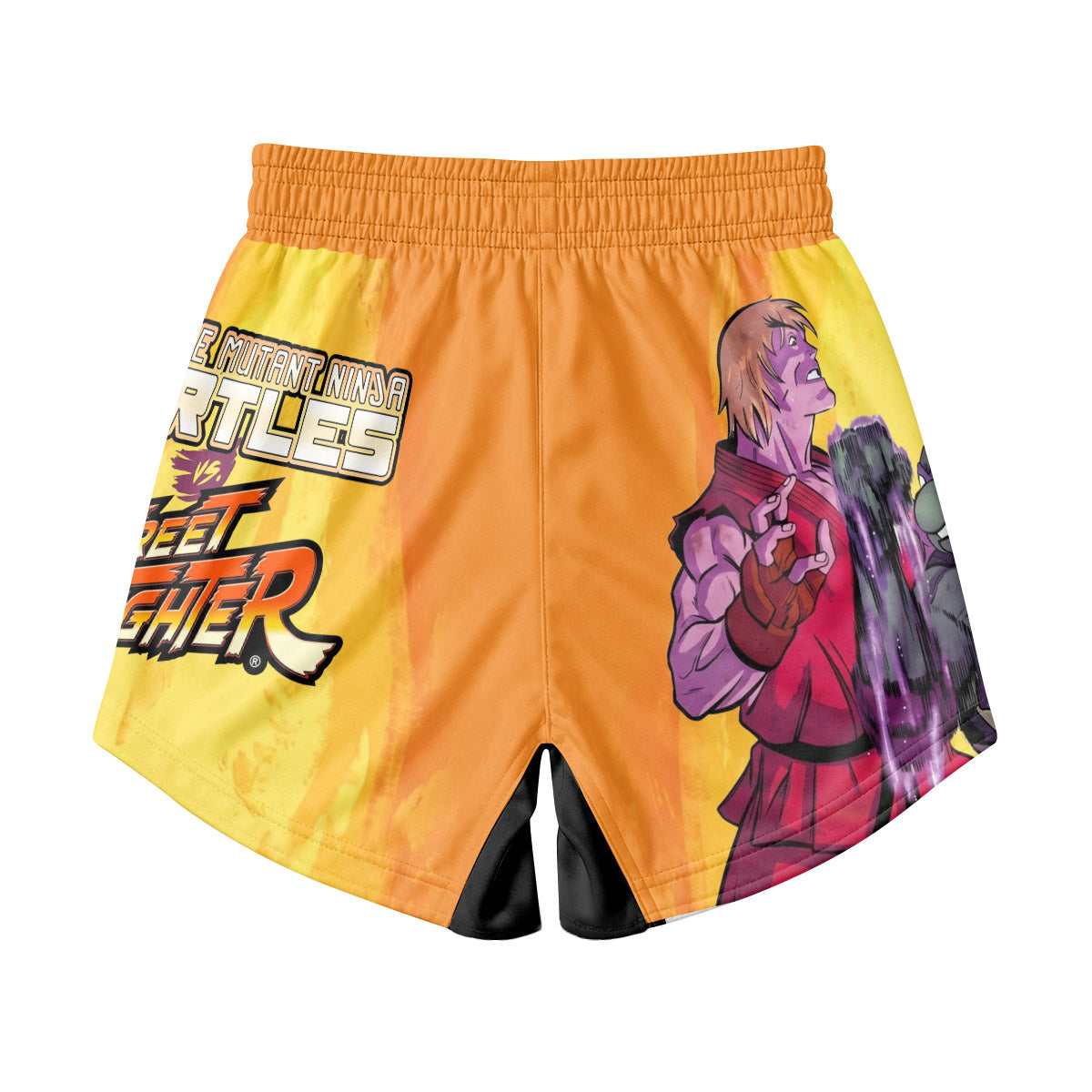 Ninja Turtle Versus Street Fighter Kids Grappling Shorts
