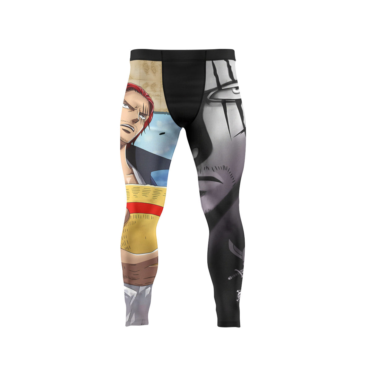  One Piece Four Emperor Shanks Men's Compression Leggings