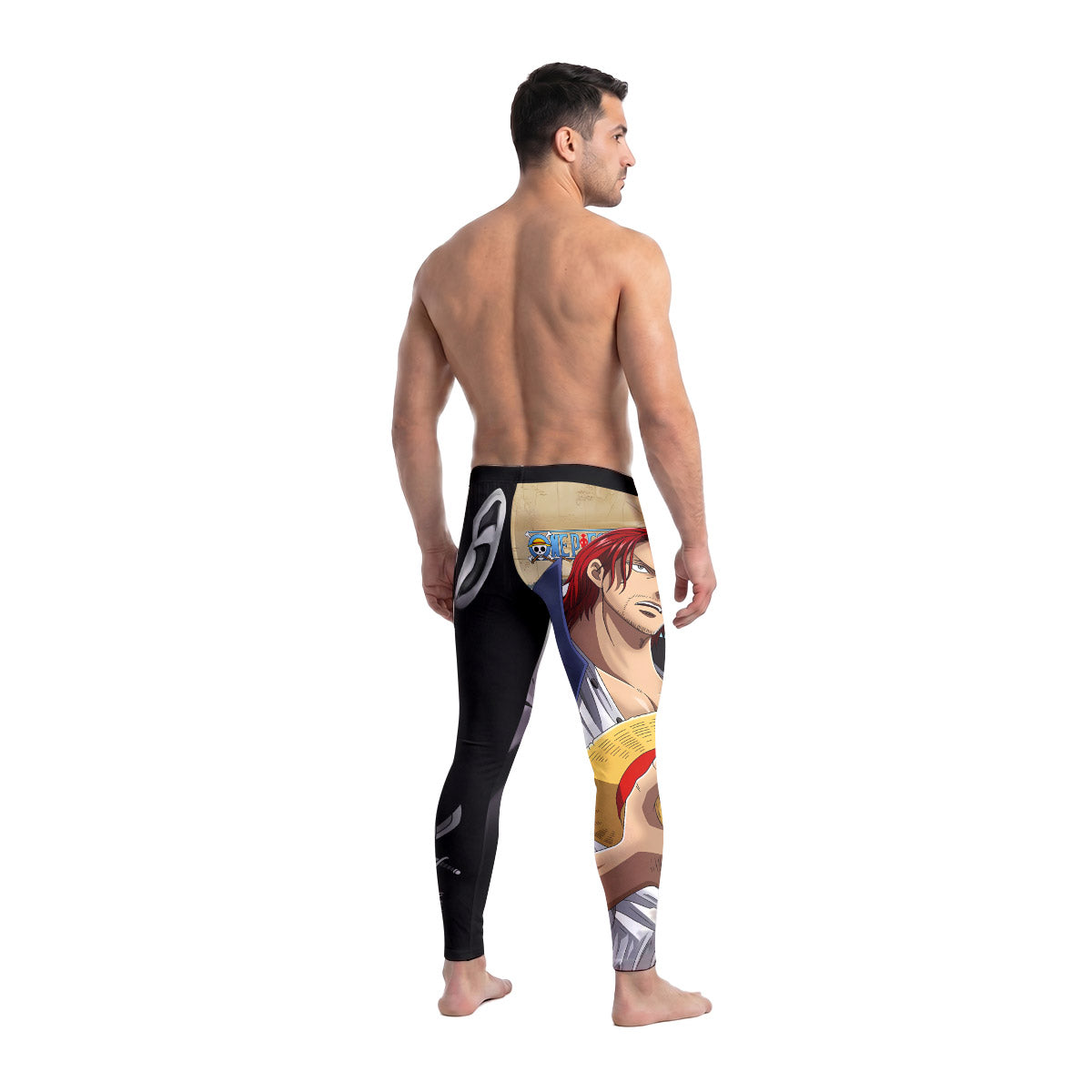  One Piece Four Emperor Shanks Men's Compression Leggings