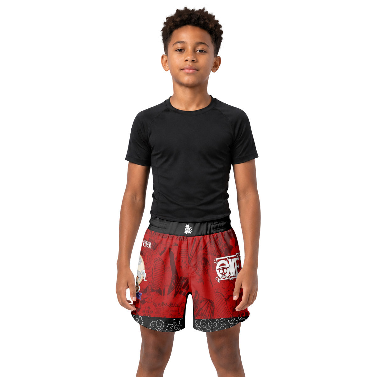 One Piece Luffy Gear 5 Kids Grappling Shorts
