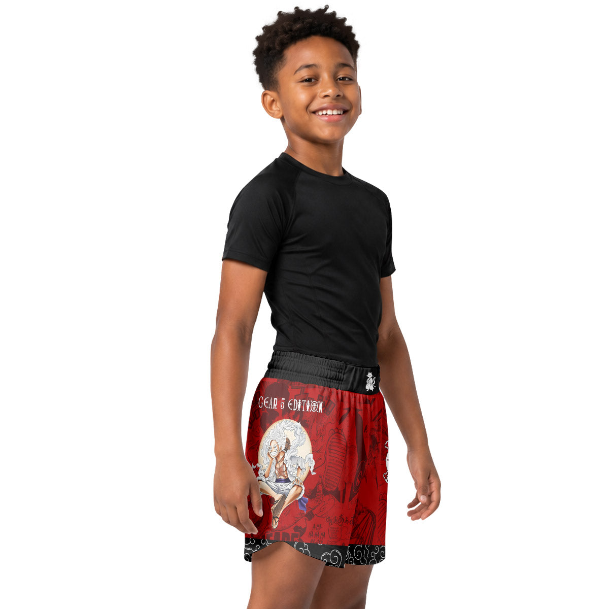 One Piece Luffy Gear 5 Kids Grappling Shorts