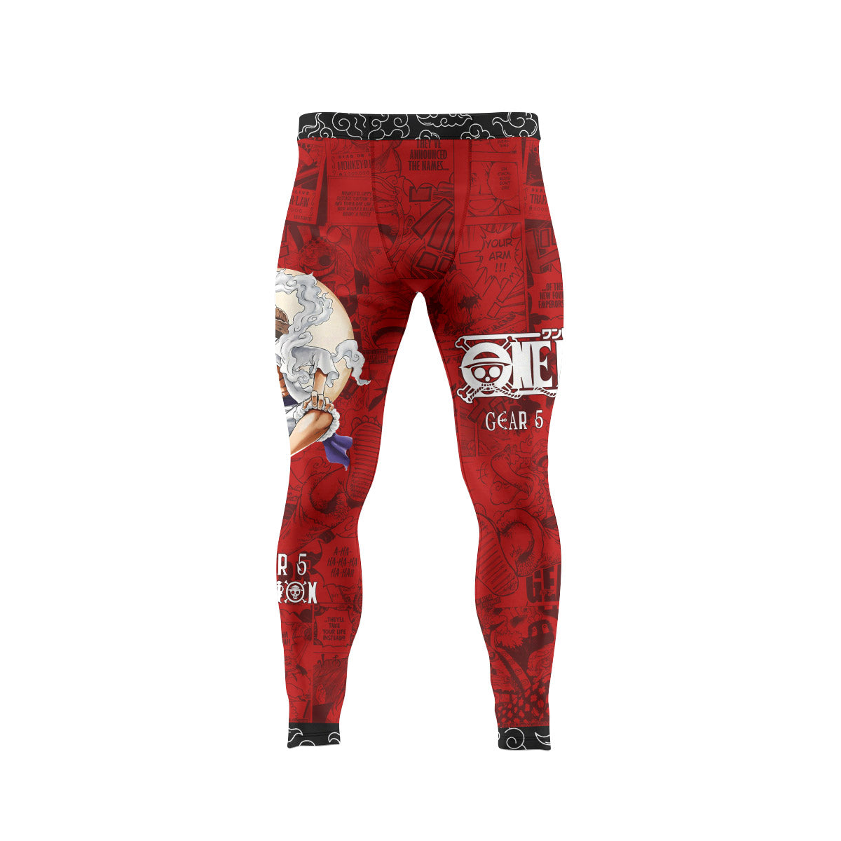 One Piece Luffy Gear 5 Men's Compression Leggings