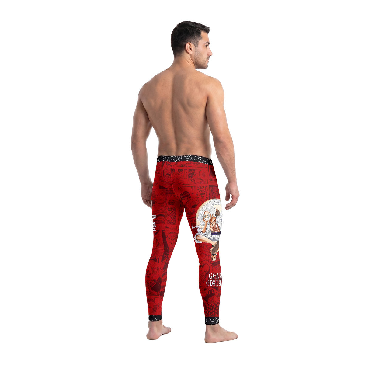 One Piece Luffy Gear 5 Men's Compression Leggings