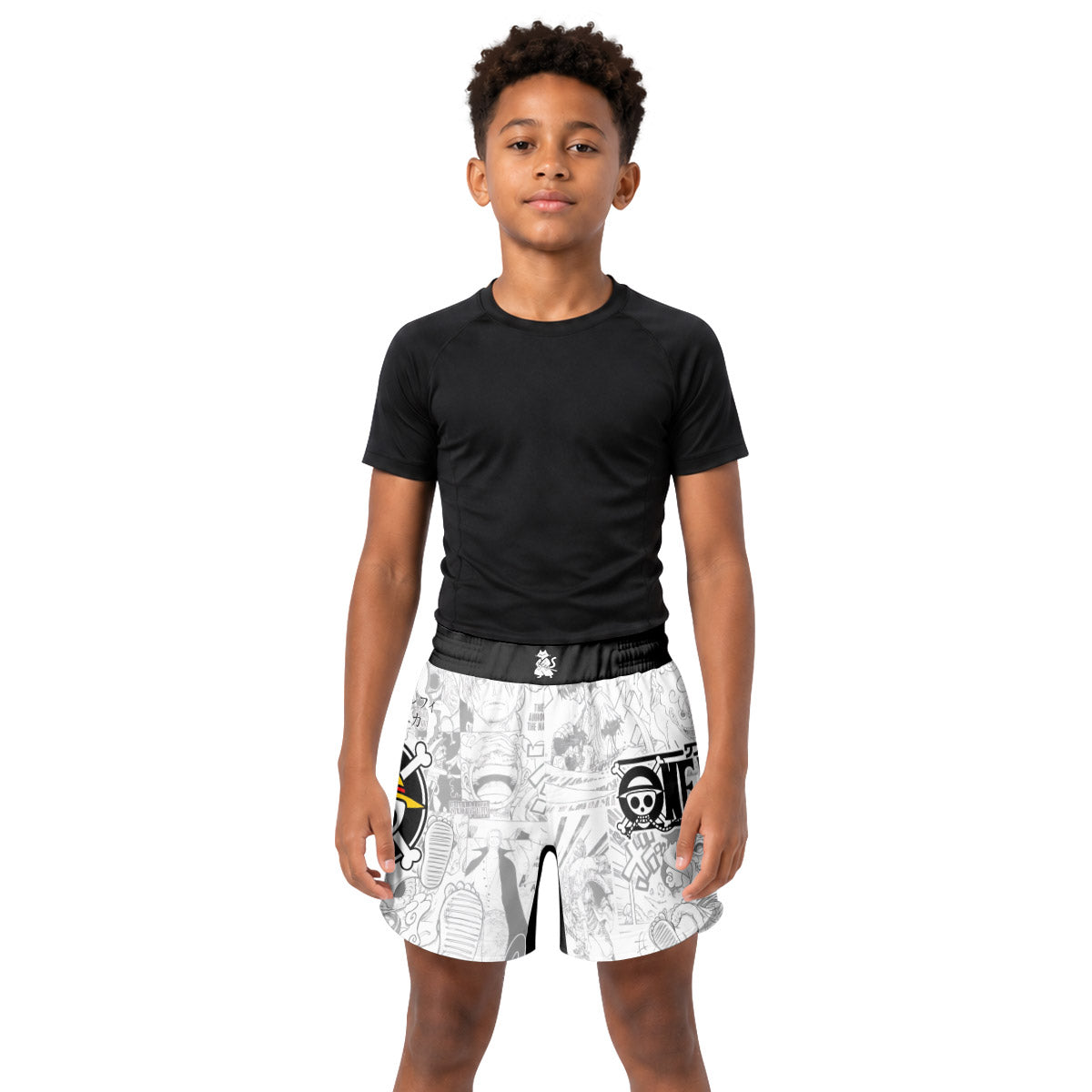 One Piece Manga Kids Grappling Shorts