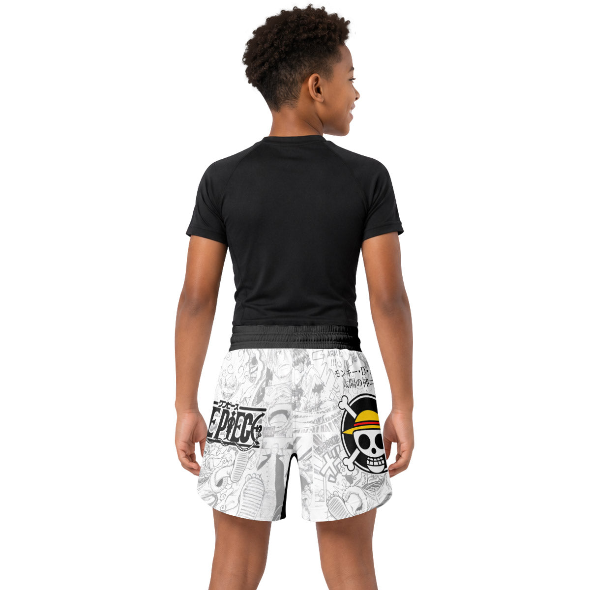 One Piece Manga Kids Grappling Shorts